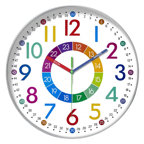 Educational Cartoon Learning Kids Clock