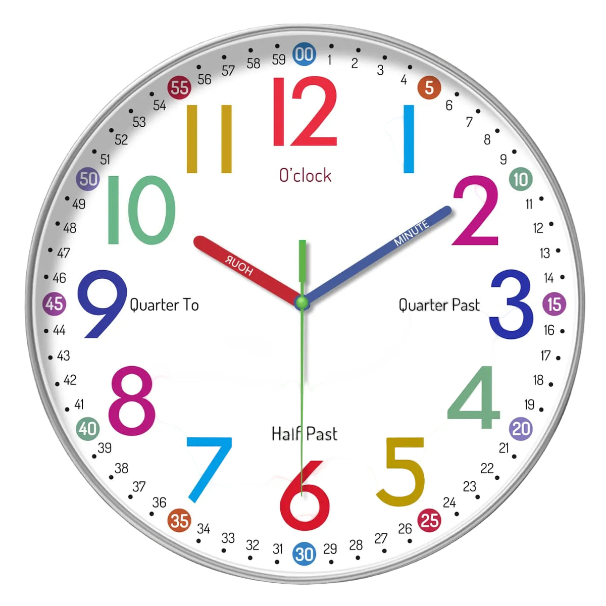 Educational Cartoon Learning Kids Clock
