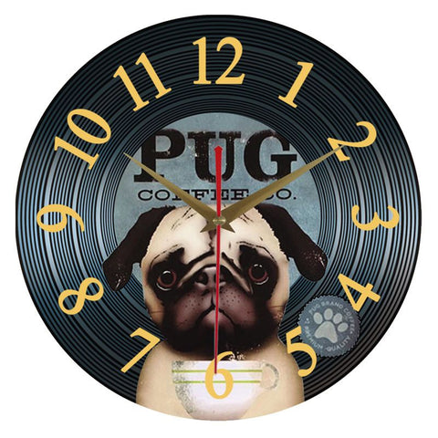 Vinyl Record Retro Silent Clock