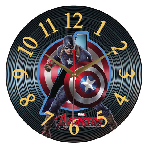 Vinyl Record Retro Silent Clock