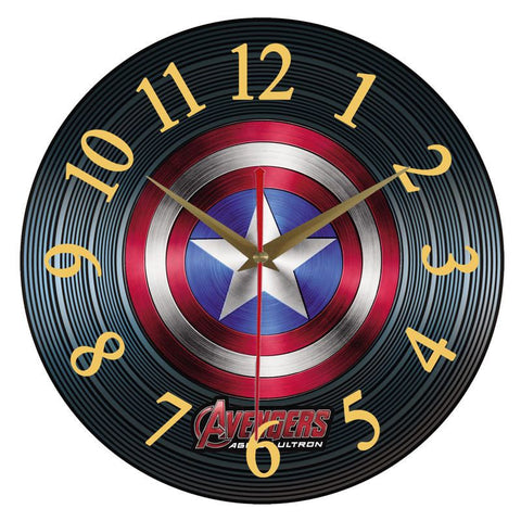 Vinyl Record Retro Silent Clock