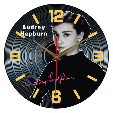 Vinyl Record Retro Silent Clock