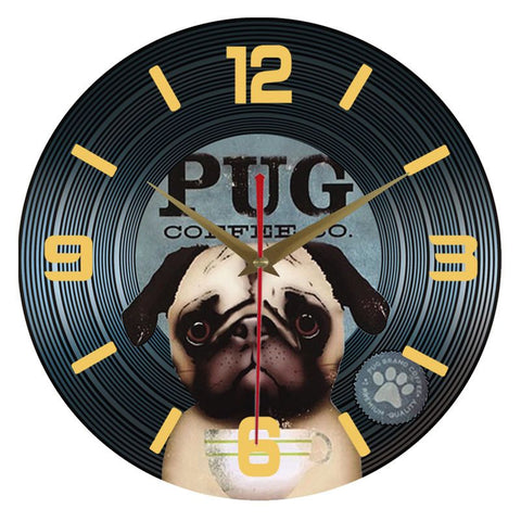 Vinyl Record Retro Silent Clock