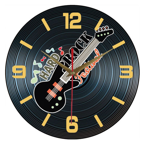 Vinyl Record Retro Silent Clock