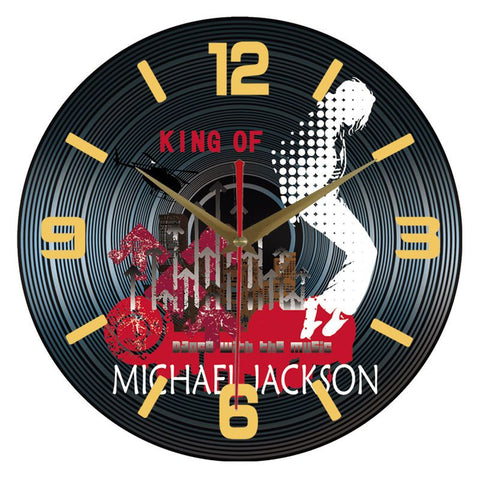 Vinyl Record Retro Silent Clock