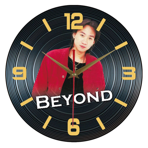 Vinyl Record Retro Silent Clock