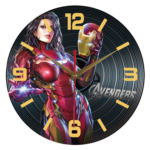 Vinyl Record Retro Silent Clock