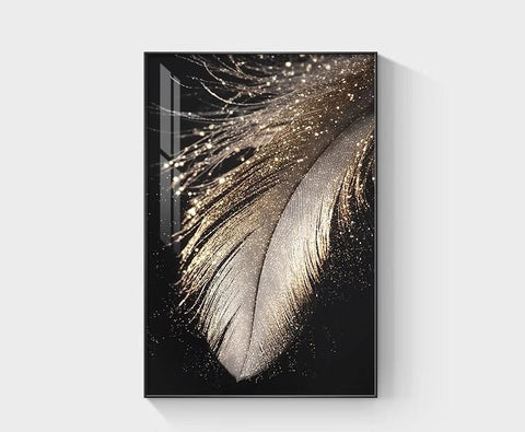 Minimalist Abstract Feather Wall Art