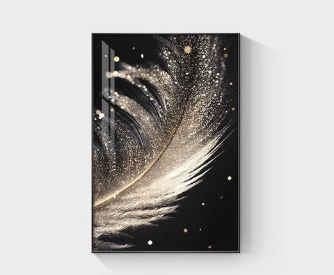 Minimalist Abstract Feather Wall Art