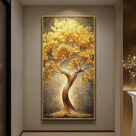 Luxury Money Tree Wall Art Decor