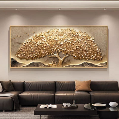 Premium Money Tree Living Room Wall Art