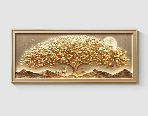 Premium Money Tree Living Room Wall Art