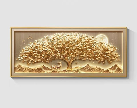 Premium Money Tree Living Room Wall Art