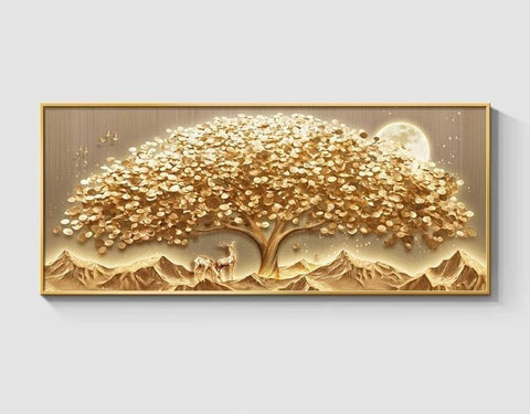 Premium Money Tree Living Room Wall Art