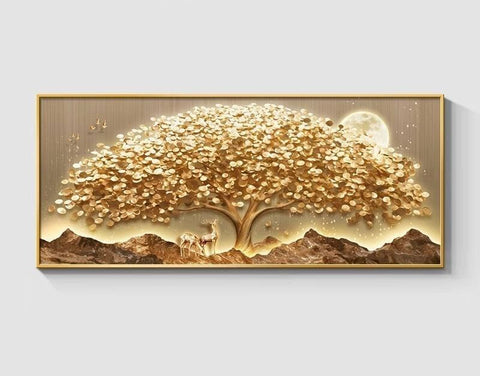 Premium Money Tree Living Room Wall Art