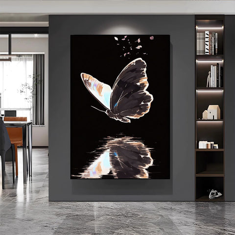 Elegant Butterfly Decorative Wall Art Painting
