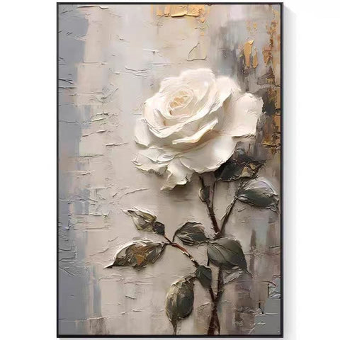 Retro Floral Living Room Wall Art