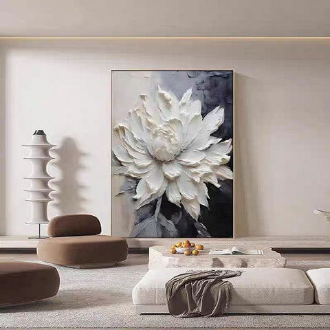 Retro Floral Living Room Wall Art