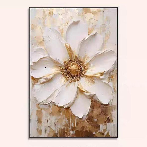 Retro Floral Living Room Wall Art