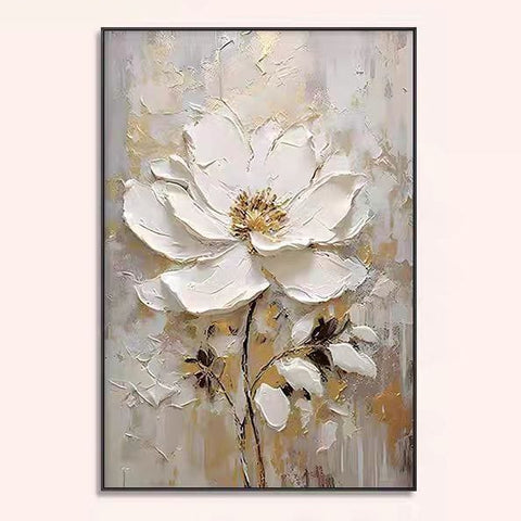 Retro Floral Living Room Wall Art