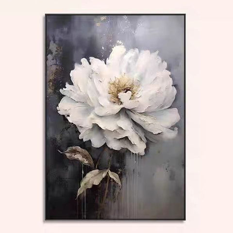 Retro Floral Living Room Wall Art