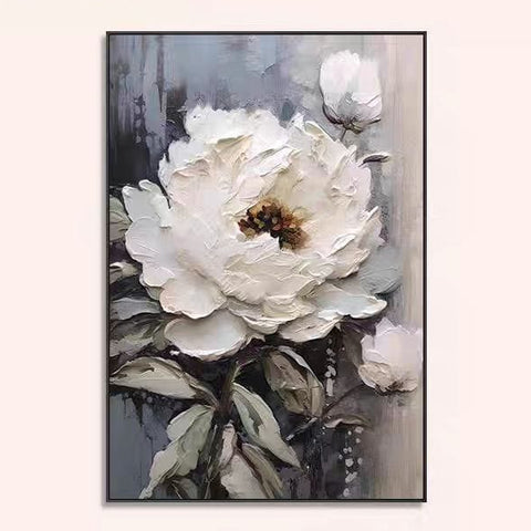 Retro Floral Living Room Wall Art