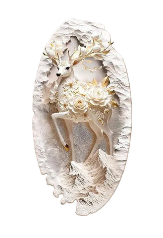 Lucky Deer Entryway Decorative Wall Art