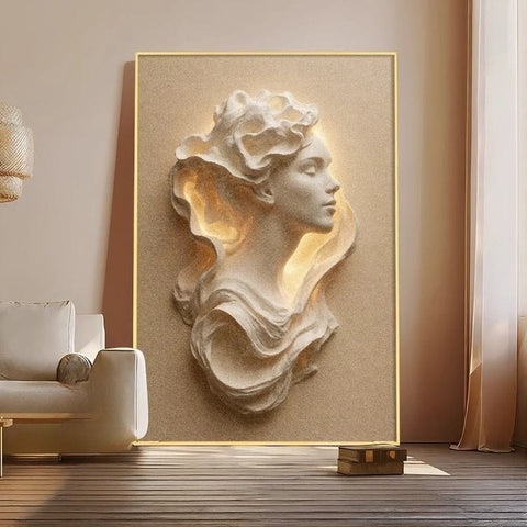 Alice Angel French Cream Living Room Art