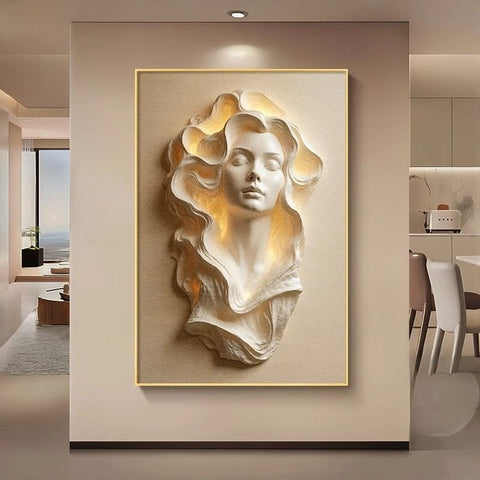 Alice Angel French Cream Living Room Art