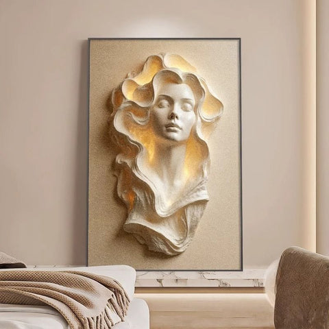 Alice Angel French Cream Living Room Art