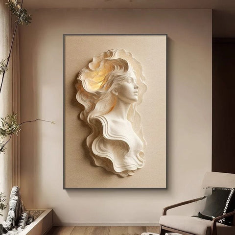 Alice Angel French Cream Living Room Art