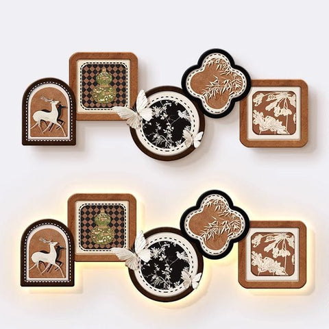 French Vintage LED Living Room Wall Art