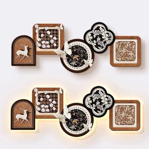 French Vintage LED Living Room Wall Art