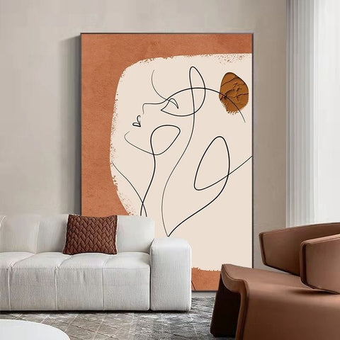 Nordic Abstract Modern Living Room Wall Art