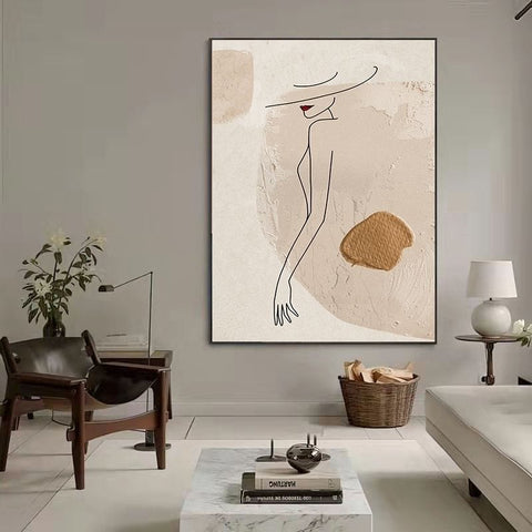 Nordic Abstract Modern Living Room Wall Art