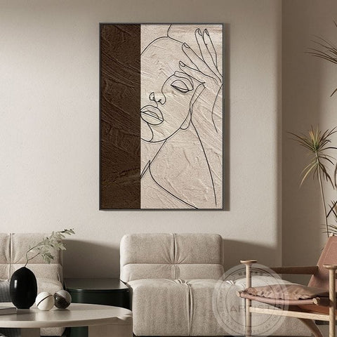 Nordic Abstract Modern Living Room Wall Art