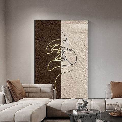 Nordic Abstract Modern Living Room Wall Art