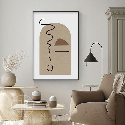 Nordic Abstract Modern Living Room Wall Art