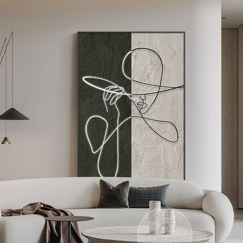 Nordic Abstract Modern Living Room Wall Art