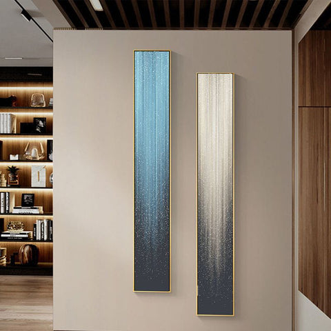 Light Luxury Vertical Strip Abstract Painting