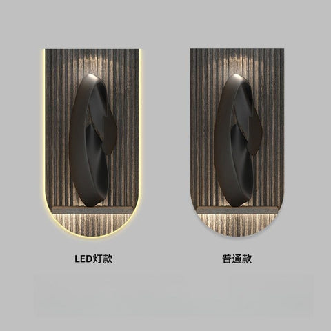 Modern Geometric Black White Luxury Painting