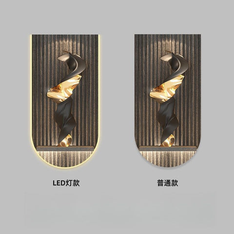 Modern Geometric Black White Luxury Painting