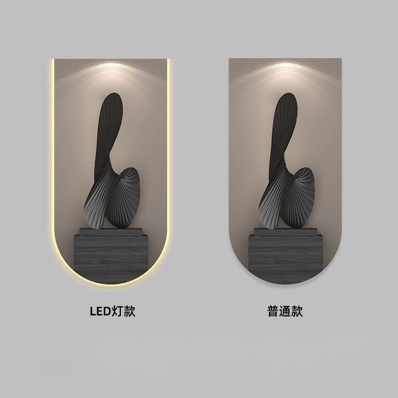 Modern Geometric Black White Luxury Painting