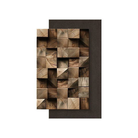 3D Geometric Sandstone Modern Wall Painting