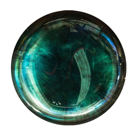 Cat-Eye Glossy Round Modern Wall Painting