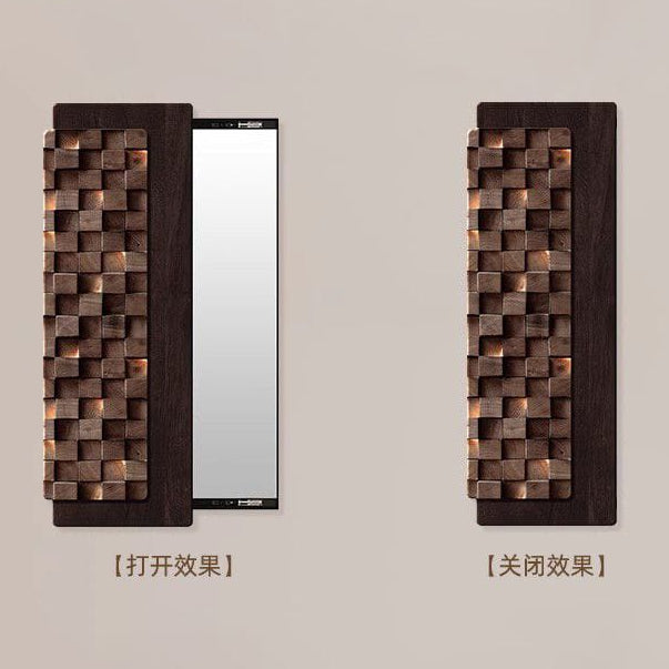 Vintage 3D Carved Mirror Wall Painting