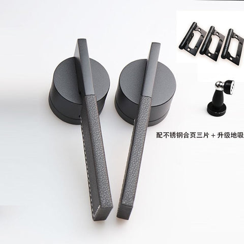 Indoor Silent Door Lock Bedroom Minimalist Wooden Handle