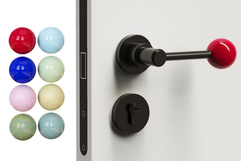 Interior Door Knob Lock Retro Bedroom Silent Handle