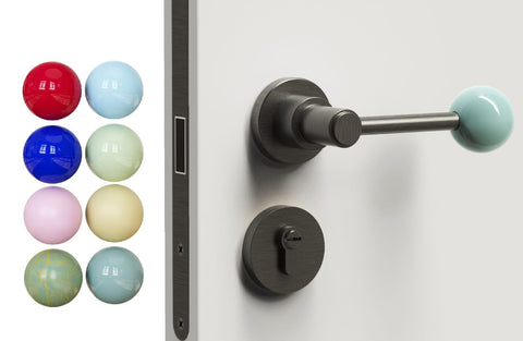 Interior Door Knob Lock Retro Bedroom Silent Handle