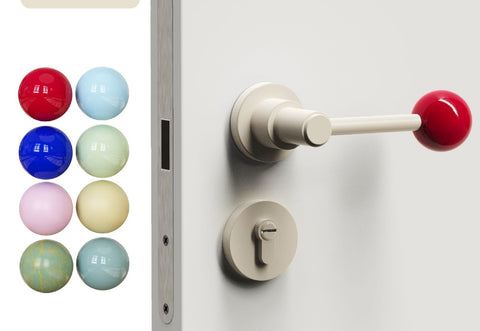 Interior Door Knob Lock Retro Bedroom Silent Handle